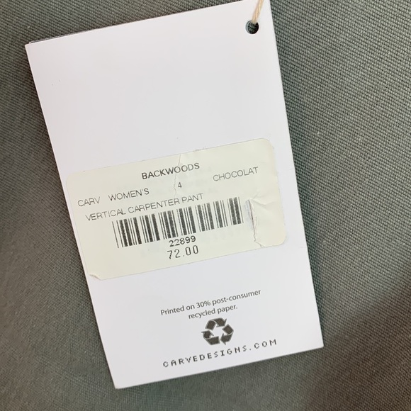 Carve Designs Vertical Carpenter Pants Backwoods NEW! - Picture 5 of 7